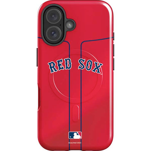 MLB Boston Red Sox Alternate/Away Jersey iPhone 16 Plus Magsafe Impact Case